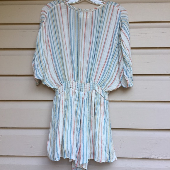 Urban Outfitters Romper Striped S White Shorts - Picture 5 of 5